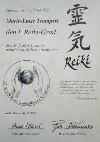 Reiki I. Grad